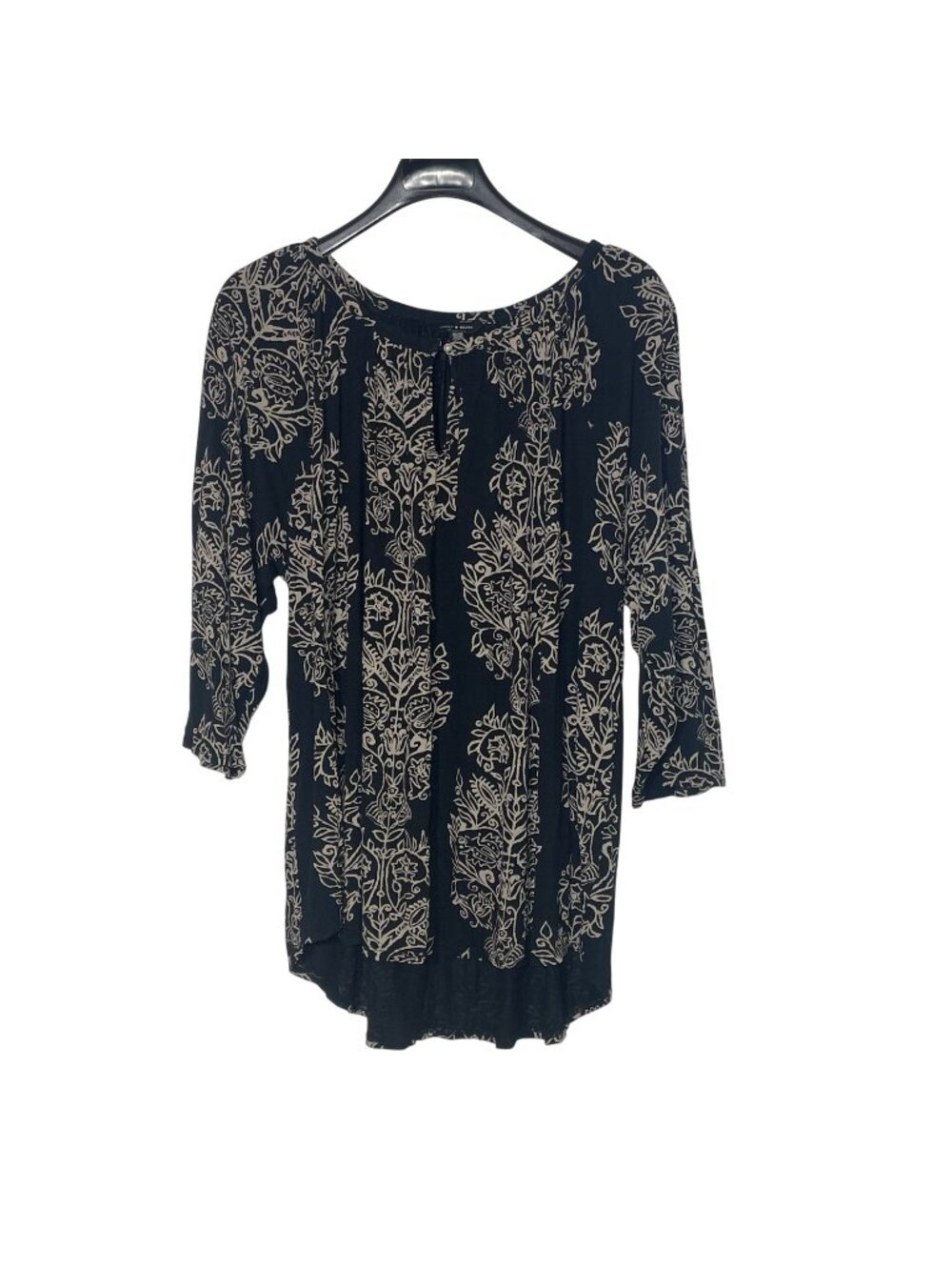 Lucky Brand Floral Boho Bohemian Blouse Top Sz 3X Lightweight